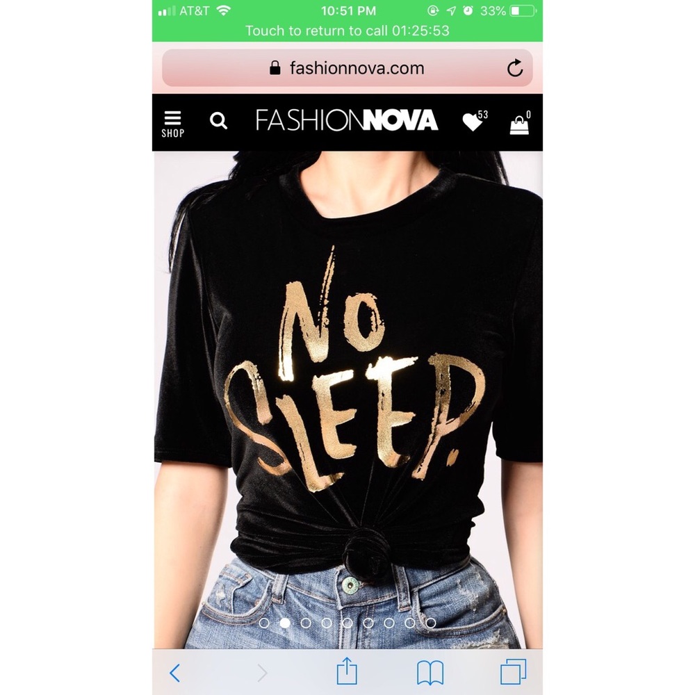 “No Sleep” Tee